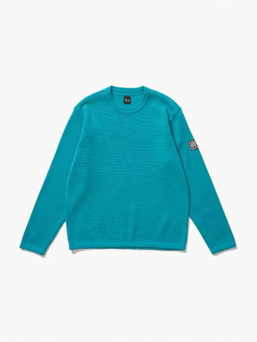더블 에프 라벨 베이직 스웨터 (GR)